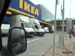 Am Ikea Parkplatz eine Milf für Sex aufgerissen